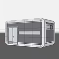 Modern Space Capsule With Gray And White Exterior Compact Structure And Panels