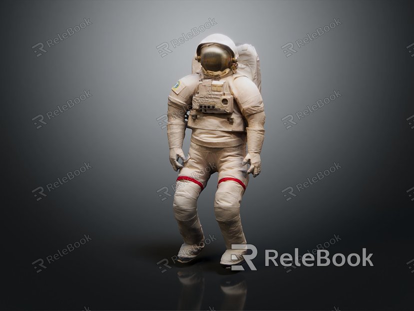 Modern Astronaut Spaceman Space Suit model