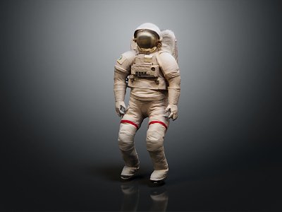 Modern Astronaut Spaceman Space Suit model