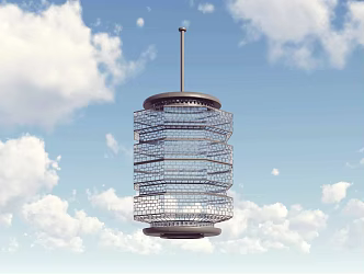 New Chinese chandelier lamp assembly 3d model