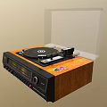 Phonograph Retro Phonograph Jukebox Old Phonograph Record Player Nostalgic Phonograph Low Face Number Low Model Simple Model Movie and TV Level Super Realism 3d model