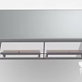 Modern Bus Stop Shelter Exterior With Glass Walls Gray Frame And Wooden Benches
