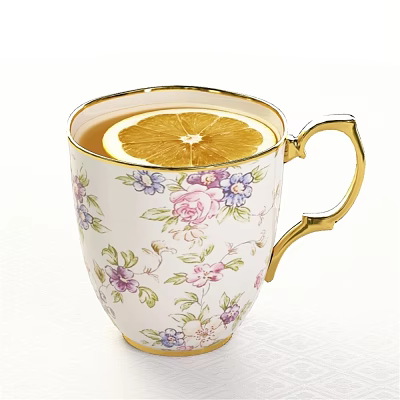 Tea Cup European Tea Set Tea Set Tableware Afternoon Tea 3d model