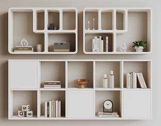 Wall Shelf Storage Cabinet 3d model