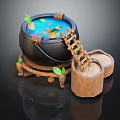 Modern Jar Bath Basin Soup Jar 3d model