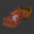 Rusty Vintage Model Trucks With Detailed Design And Classic Appearance 3d model