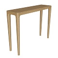 Hear Modern End View Table 18 3d model