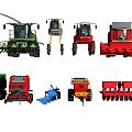 Different Types of Utility Vehicles Including Agricultural Machinery And Construction Equipment
