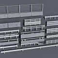 Different Types of Fence Designs Including Metal Railings and Concrete Structures