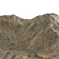 Detailed Landscape Garden Natural Mountain Terrain With Rocky Textured Surface