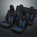 Business Chair Aircraft Seat Cabin Seat High-speed Rail Seat High-speed Rail Chair Subway Chair Bus Seat 3d model