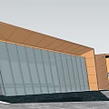 Modern Sales Office Building Simple Sales Department 3d model