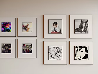 Modern Minimalist Hanging Painting Modern Minimalist Hanging Painting Living Room Hanging Painting Black and White Hanging Painting Restaurant Hanging Painting Study Hanging Painting Modern Decorative Painting Office Decorative Painting 3d model