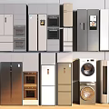 Modern Refrigerators and Freezers With Various Styles And Kitchen Appliance Designs