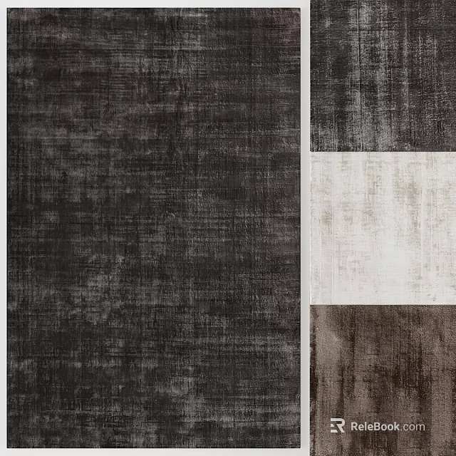 Square Rugs Featuring Various Color Options And Textured Patterns For Interior Design 3d model 