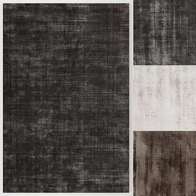 Square Rugs Featuring Various Color Options And Textured Patterns For Interior Design 3d model