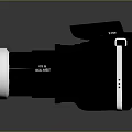 KODAK Black Digital Camera With Large Colorful Reflective Lens And Modern Design