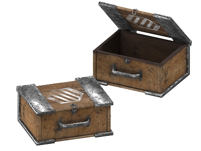 Wooden Box Wooden Box Chest 3d model