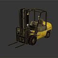 Yellow Heavy Duty Industrial Forklift For Warehouse Material Handling Operations