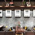 Brick Wall Open Milk Tea Shop With Handmade Desserts And Bar Counter In Bao'an District