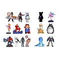 Colorful Collectible Toy Dolls With Various Cartoon Characters Robot Designs And Animal Shapes