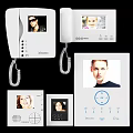 Modern Video Intercom Devices With Screen Display And Portrait 3d model