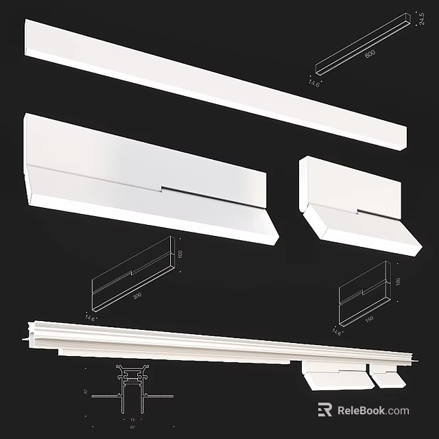 Modern Recessed LED Downlights And Spotlights For Home Ceiling Lighting 3d model 
