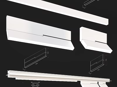 Modern Recessed LED Downlights And Spotlights For Home Ceiling Lighting 3d model