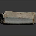 Rustic Natural Wood Stone Block With Rough Edges And Smooth Surface Texture
