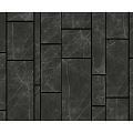 Modern Gray Stone Textured Floor Tiles With Rectangular Design And Neat Linear Arrangement 3d model
