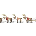 Christmas Themed Play Equipment With Reindeer Sleigh Santa Gifts And Soccer Ball