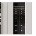 Modern Wine Cabinet With Glass Door And Multiple Wine Bottle Storage Racks