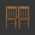 Solid Wood Slat Back Wooden Chair With Armrests And Classic Design