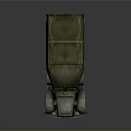 Vintage Military Tank With Rustic Exterior Green Canvas Cover Turret And Tracks