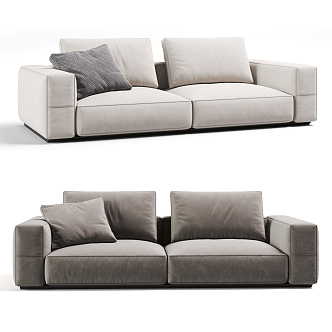 Modern double sofa 3d model