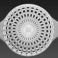 Light Green Household Colander With Perforated Design And Dual Handles For Kitchen Use