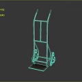 Sturdy Metal Hand Truck With Two Wheels And Frame For Heavy Duty Transport