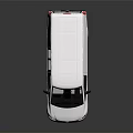 White Mercedes Commercial Van With Sleek Exterior Design And Reflective Surface