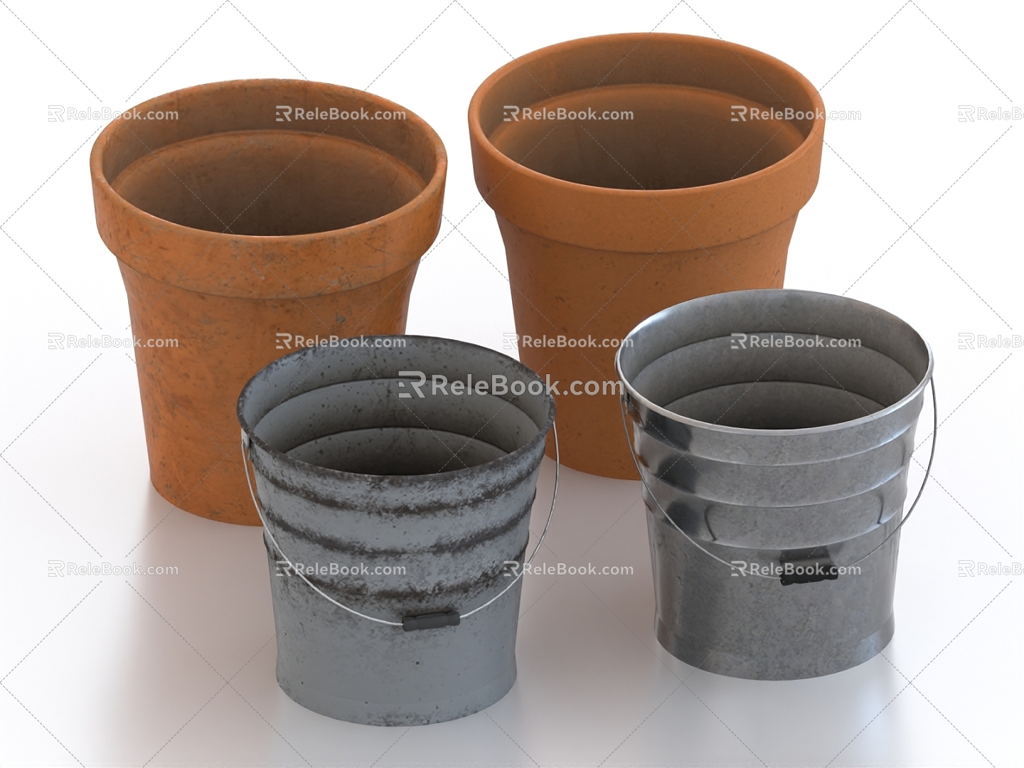 bucket iron bucket 3d model