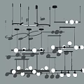 Modern Chandelier Designs With Different Shapes Circular Linear Structures And Multiple Bulbs
