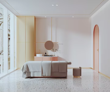 Modern SPA Beauty Shop Room 3d model
