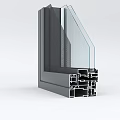 Modern window group angle system casement window group angle display 3d model