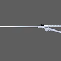 Sterile White Medical Instrument With Long Shaft And Ergonomic Handle For Clinical Procedures