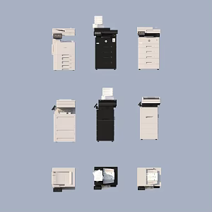 Printer Copier Office Supplies 3d model