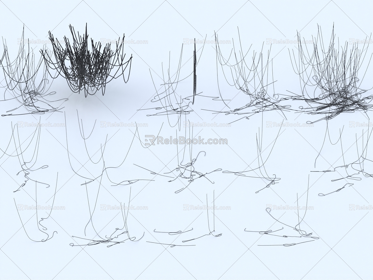 Wire Cable Coil Conduit Line 3d model