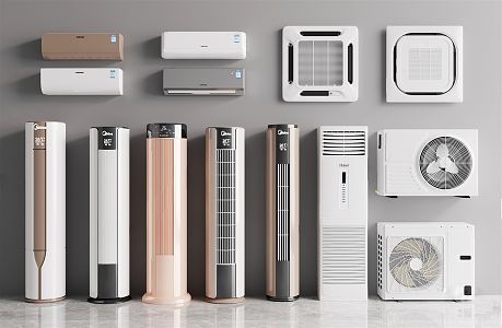 modern air conditioning 3d model