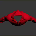 Stylish Red Front Zipper Hoodie With Long Sleeves For Everyday Wear
