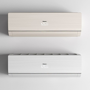 modern air conditioner haier air conditioner 3d model