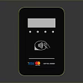 Modern Electronic Payment Terminal With Contactless EMV Chip Reader Display And Secure Interface