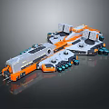 Modern fighter sci-fighter sci-fighter space fighter 3d model